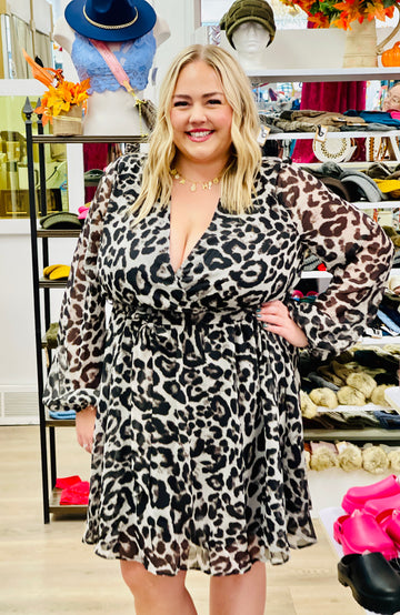 Curvy Animal Print Dress