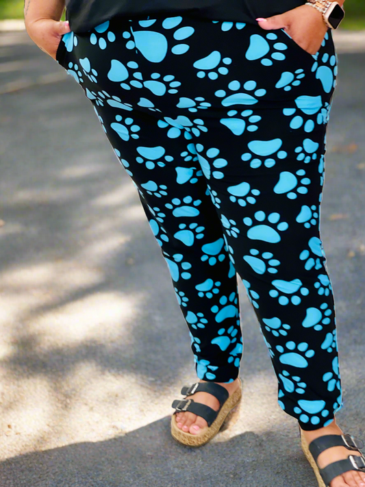 Curvy Paws Pattern Joggers