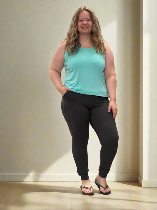 Curvy Solid Soft Color Jogger