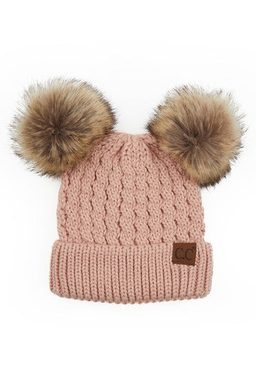 Double Pom Pom Hat